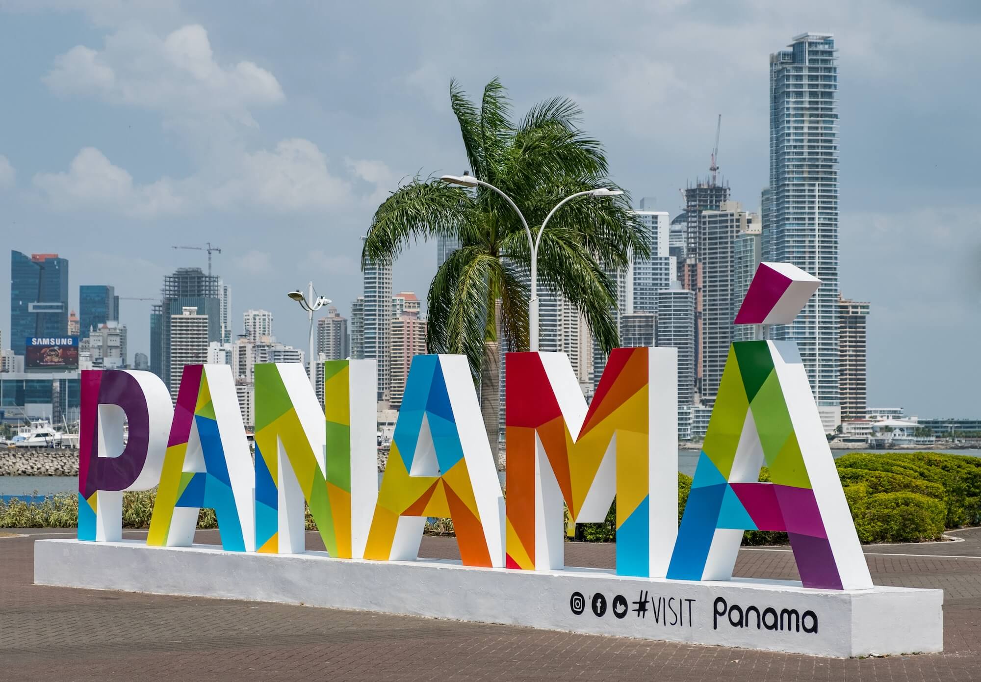 Panama city sign