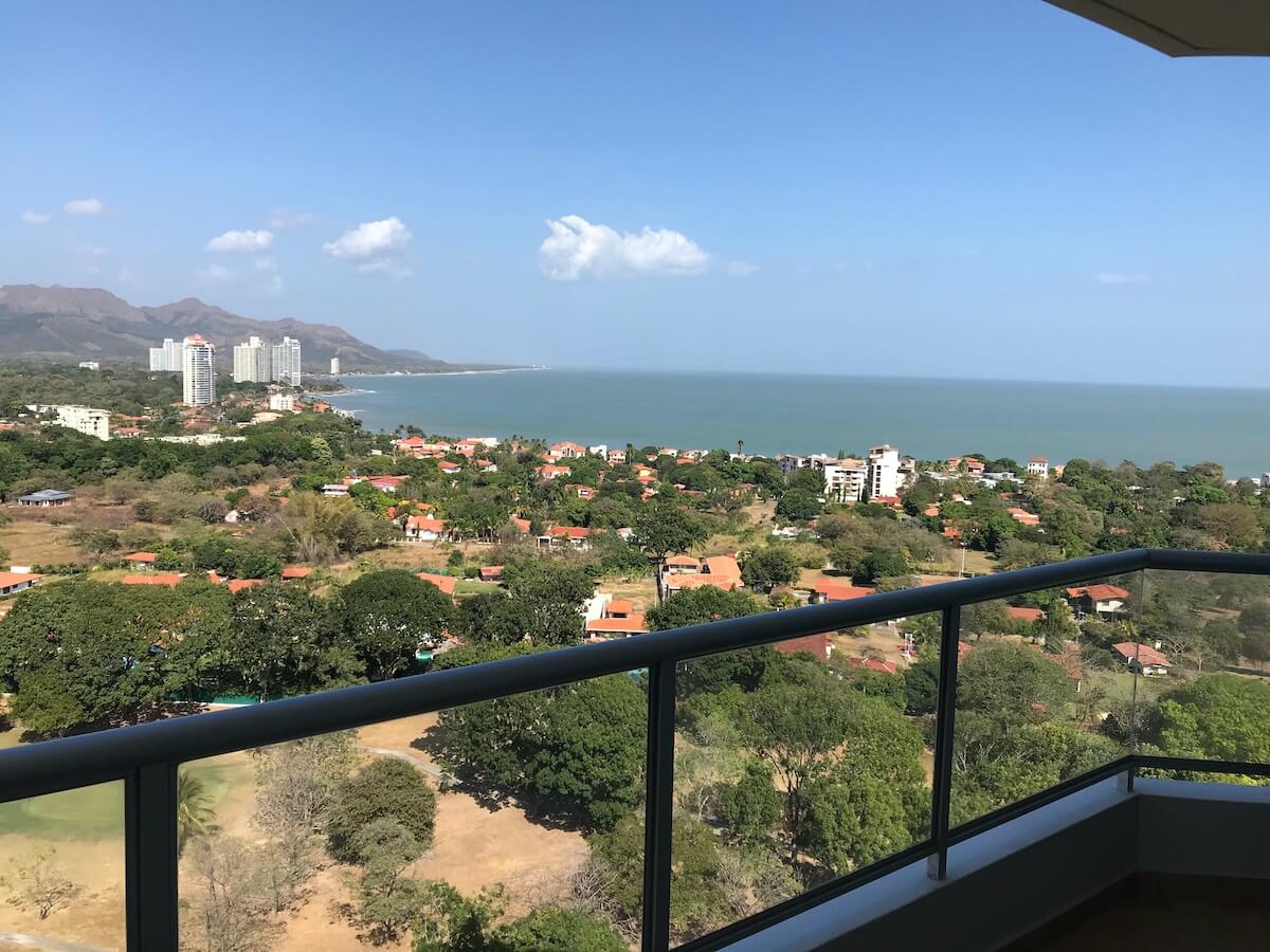 View from an apartment balcony in Coronado