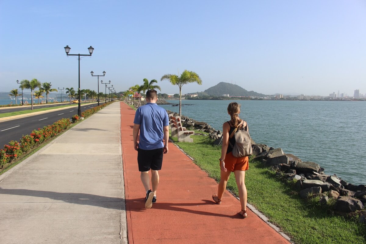 WALKING on Amador Causeway Panama